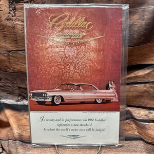1961 Cadillac Vtg Magazine Ad Classic Car Advertising Print Art Jewels Necklace